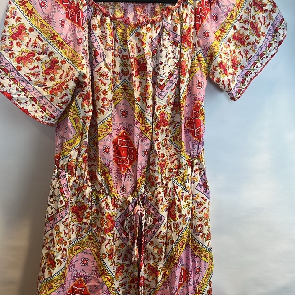 Cute Floral Mini Dress Ruffled - Picture 3 of 5
